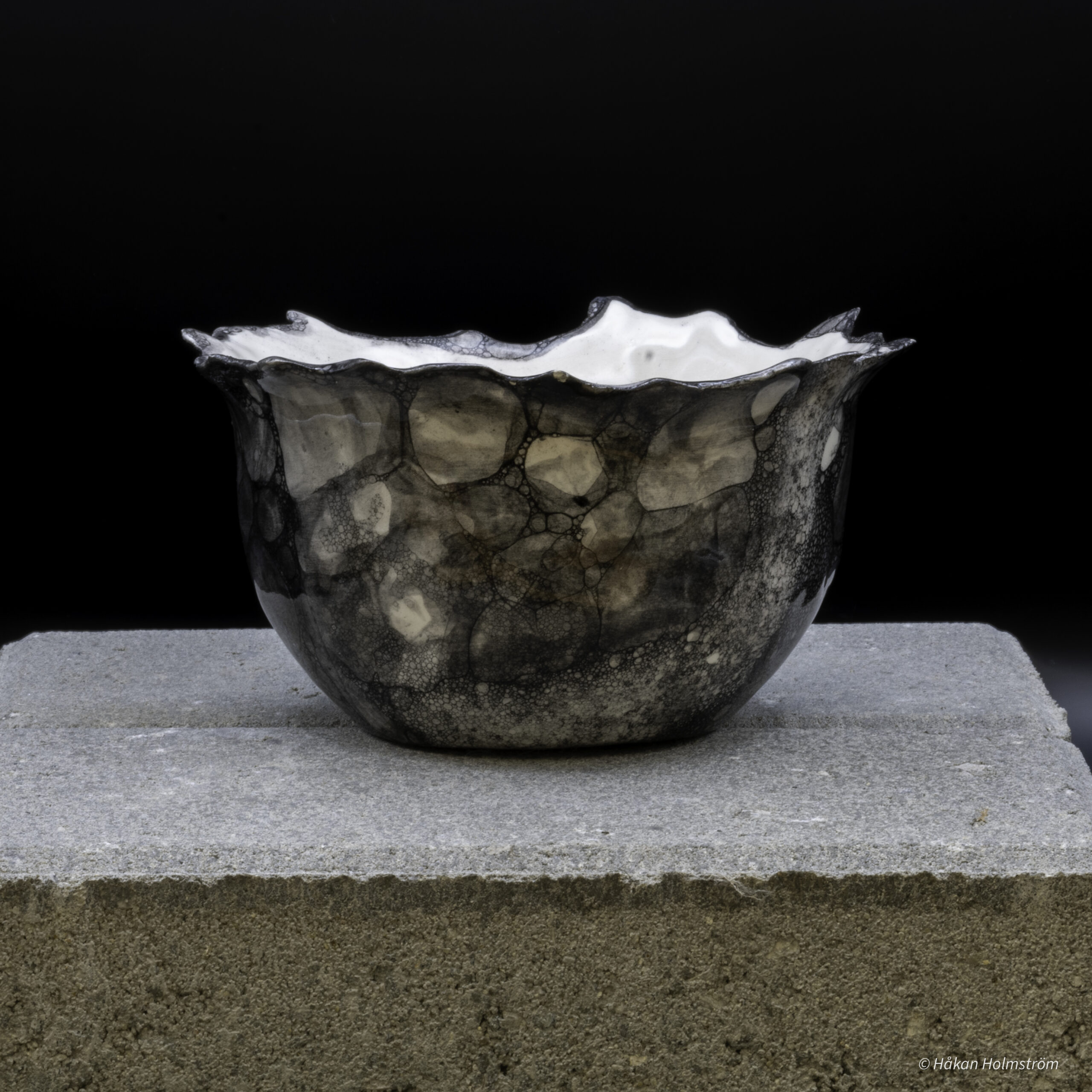 Skål med bubbelmotiv